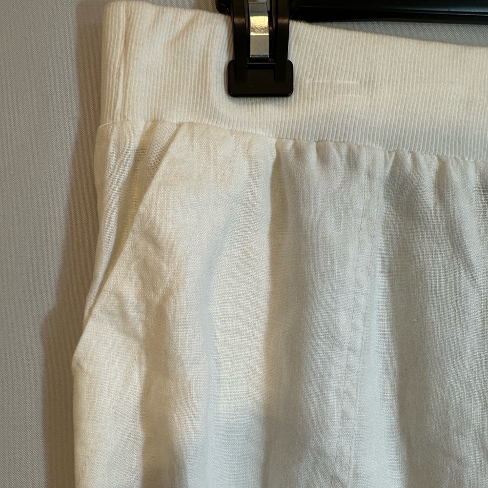Style & Co Womens Size M 100% Linen Comfort Elastic Waistband Drawstring Tie - Picture 6 of 14